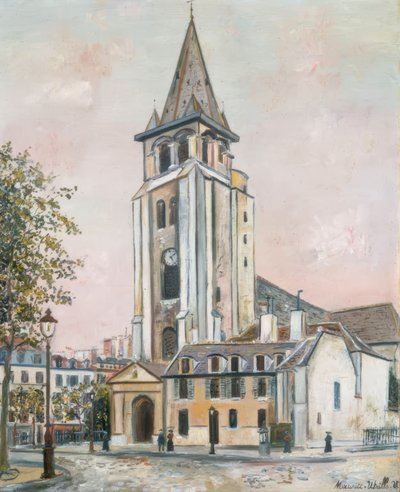 Saint-Germain-des-Prés von Maurice Utrillo