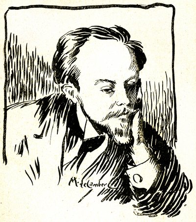 Gustave Le Rouge, ca 1899 (trägravyr) av Maurice Walter Edmond de Lambert