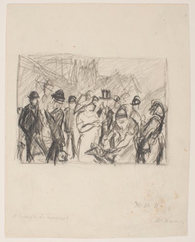2 [Andra] Skiss för Tauentzienstrasse av Max Beckmann