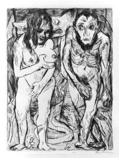 Adam och Eva av Max Beckmann
