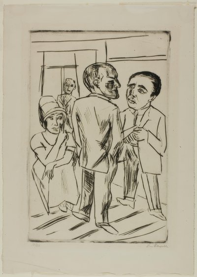 På hotellet (The Dollar) av Max Beckmann