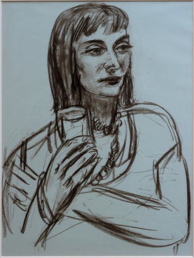 Porträtt av Marion Greenwood av Max Beckmann