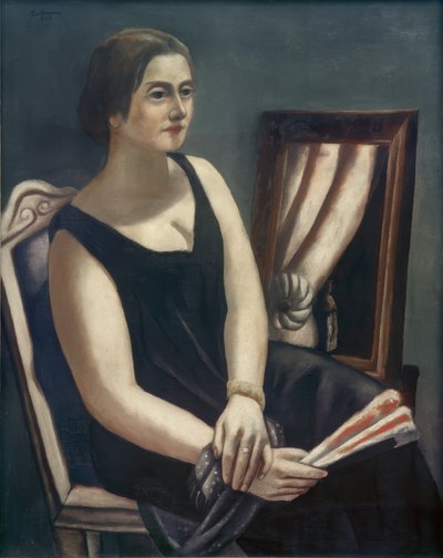 Porträtt av Minna Beckmann-Tube av Max Beckmann