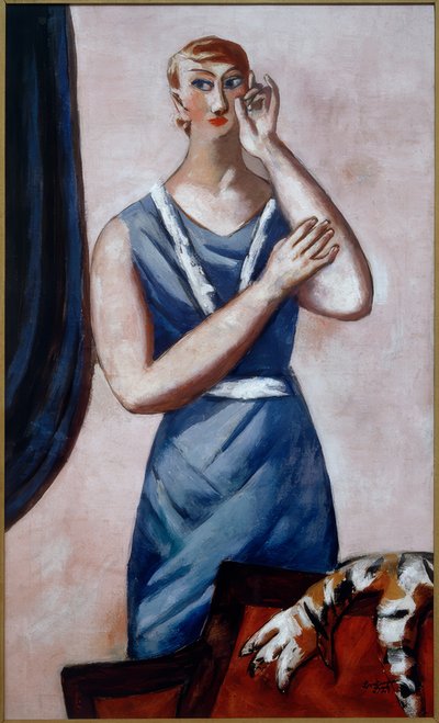 Porträtt av Valentine Tessier av Max Beckmann