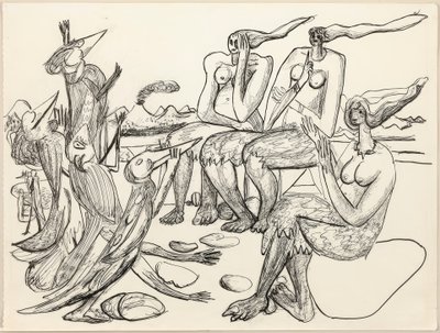 Fågellek av Max Beckmann