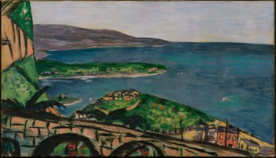 Vy över Cap Martin, blå av Max Beckmann