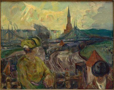Utsikt över Gesundbrunnens järnvägsstation av Max Beckmann
