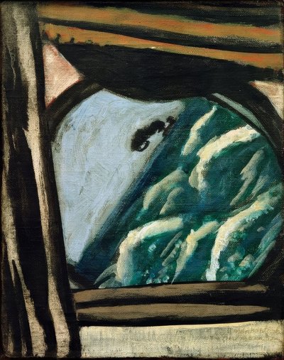 Utsikt från fartygets lucka av Max Beckmann