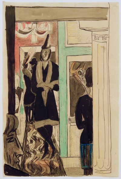 Café (telefon) av Max Beckmann