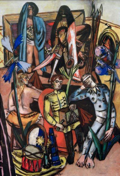 The Leiermann (Das Lebenslied) av Max Beckmann