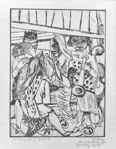 Ridån går upp av Max Beckmann