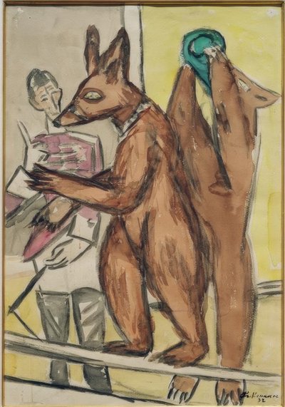 Tränade björnar av Max Beckmann