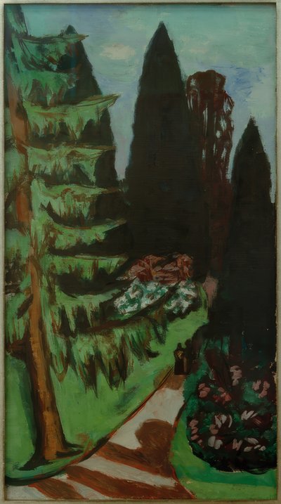 Eyckenstein-cypresser av Max Beckmann
