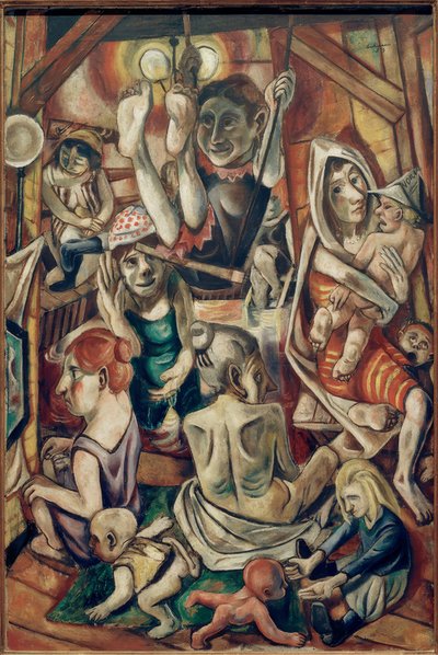 Kvinnors bad av Max Beckmann