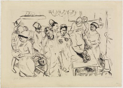 Stor operation av Max Beckmann