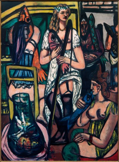 Stor bild av kvinnor, fiskare av Max Beckmann