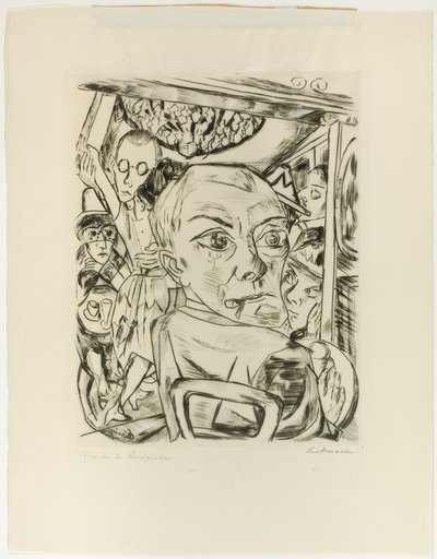 Queen Bar (självporträtt) av Max Beckmann