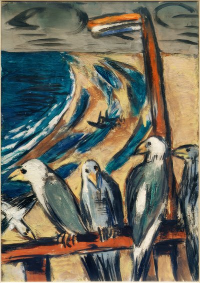 Måsar i stormen av Max Beckmann