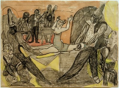 New York nattklubb av Max Beckmann