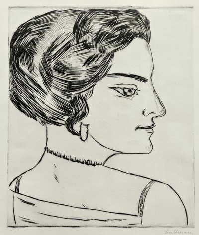 Naïla i profil av Max Beckmann