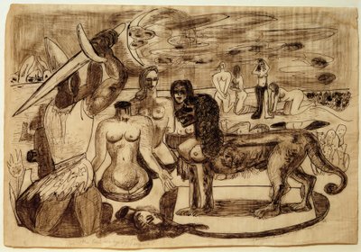 Perseus (Herkules) sista uppgift av Max Beckmann