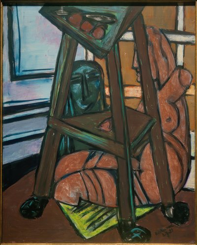 Plaststudio (studiohörna) av Max Beckmann