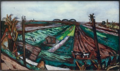 Polderlandskap med Hembrug av Max Beckmann