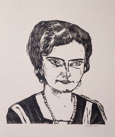 Porträtt av fru HM (Naila) av Max Beckmann