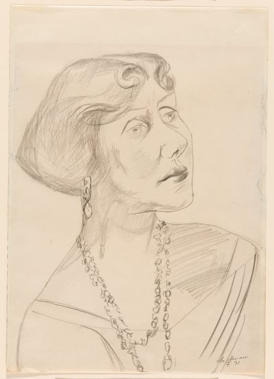 Porträtt av Lilly von Schnitzler av Max Beckmann