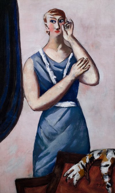 Porträtt av Valentine Tessier av Max Beckmann
