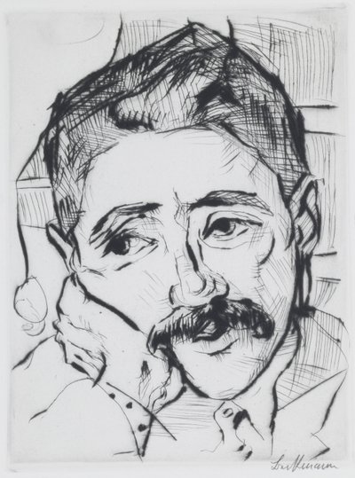 Porträtt av Walter Carl av Max Beckmann
