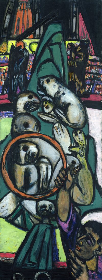 Sjölejon i cirkusen av Max Beckmann