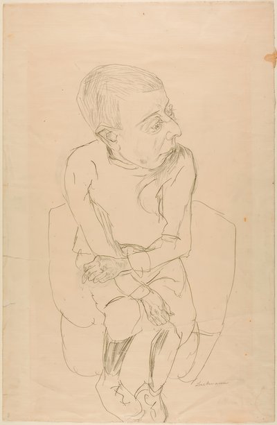 Sittande pojke av Max Beckmann