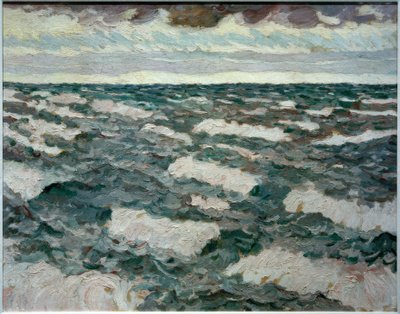 Sjön på kvällen av Max Beckmann