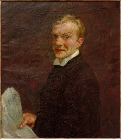 Självporträtt (skrattar) av Max Beckmann