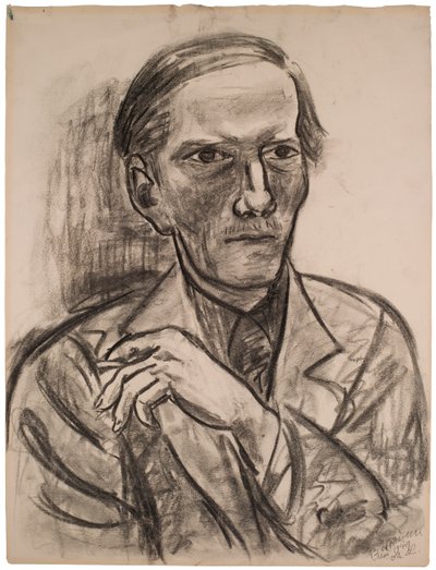 Skiss till ”Porträtt av Fred Conway” av Max Beckmann
