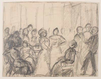 ソサエティ パーティー スウェーデン語のスケッチ av Max Beckmann