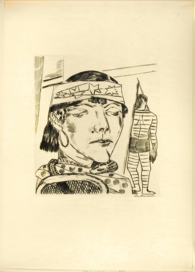 Snake Lade, tallrik tio från mässan av Max Beckmann