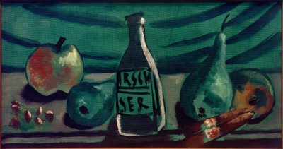 Stilleben med äpple och päron av Max Beckmann