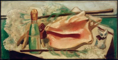 Stilleben med rosa snäckskal av Max Beckmann