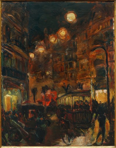 Gata på natten av Max Beckmann