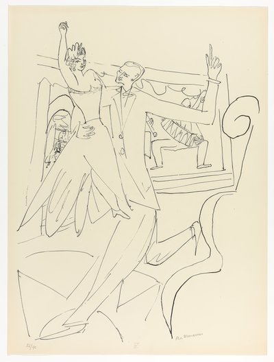 Tango, tallrik fyra från Day and Dream av Max Beckmann