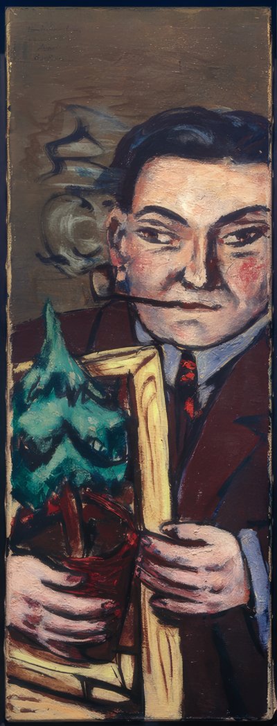 Tannenbaum åker till New York. Porträtt av Herbert Tannenbaum av Max Beckmann