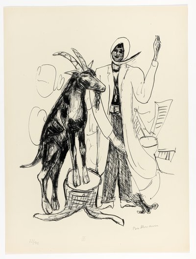 The Buck, tallrik nio från Day and Dream av Max Beckmann