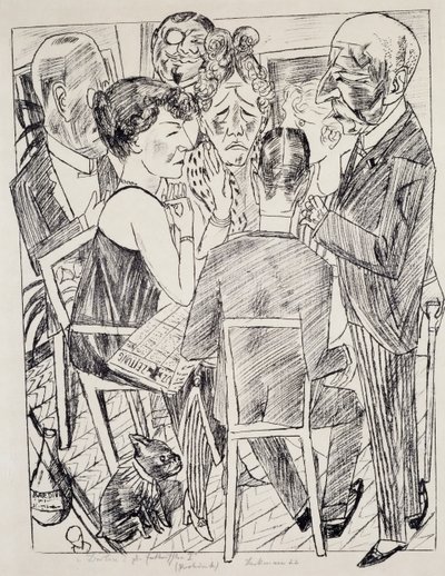 Den besvikna jag, av Max Beckmann (1884-1950), litografi. Tyskland, 1900-talet. av Max Beckmann