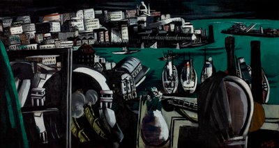 Hamnen i Genua av Max Beckmann