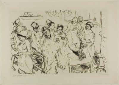 The Large Operation, skylt arton från Gesichter av Max Beckmann