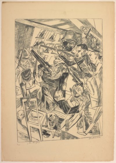 The Last Ones, tallrik tio från Die Hölle av Max Beckmann
