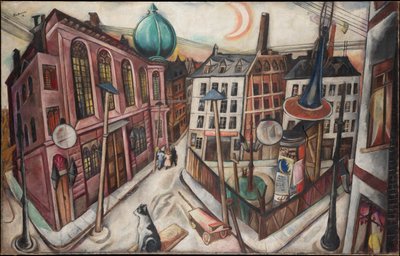 Synagogan i Frankfurt am Main av Max Beckmann
