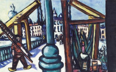 Träbron av Max Beckmann